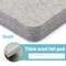 Mayboos Needle Felting Pad, Grey Sponge Needle Felting Pad, 4.52"x3.34" Natural Wool Needled Felting Mat for Any Wool Felting Makeing